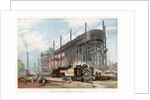 Great Eastern on the stocks by Anonymous