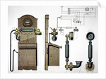 Wall mounted telephone by Anonymous
