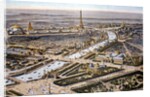 Bird's-eye view of the Paris Expositon of 1900 by Anonymous