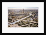 Bird's-eye view of the Paris Expositon of 1900 by Anonymous