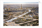 Bird's-eye view of the Paris Expositon of 1900 by Anonymous