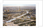 Bird's-eye view of the Paris Expositon of 1900 by Anonymous