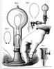 Edison's carbon filament lamp by Anonymous