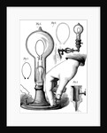 Edison's carbon filament lamp by Anonymous