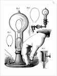 Edison's carbon filament lamp by Anonymous