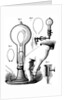 Edison's carbon filament lamp by Anonymous