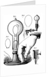 Edison's carbon filament lamp by Anonymous