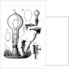 Edison's carbon filament lamp by Anonymous