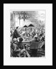 Heinrich Schliemann lecturing in London by Anonymous