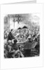 Heinrich Schliemann lecturing in London by Anonymous