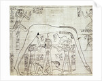 Detail of Greenfield Papyrus with Shu, the god of air, supporting the sky goddess, Nut by Anonymous