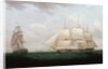 Two East Indiamen off a Coast by Anonymous