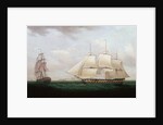 Two East Indiamen off a Coast by Anonymous