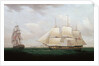 Two East Indiamen off a Coast by Anonymous