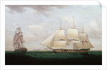 Two East Indiamen off a Coast by Anonymous