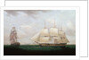 Two East Indiamen off a Coast by Anonymous