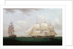 Two East Indiamen off a Coast by Anonymous