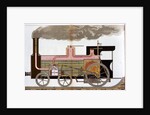 Sectional view of steam railway locomotive by Anonymous