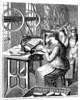 Women making brushes in factory by Anonymous