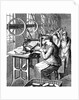 Women making brushes in factory by Anonymous