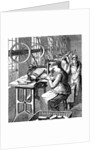 Women making brushes in factory by Anonymous