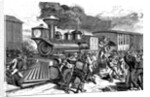Riot by railroad workers by Anonymous