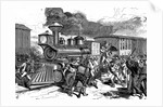 Riot by railroad workers by Anonymous