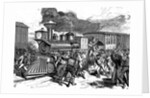 Riot by railroad workers by Anonymous