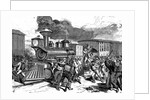 Riot by railroad workers by Anonymous