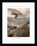 Otto Lilienthal flying glider by Anonymous