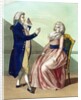 Hypnotist mesmerising a patient by Anonymous