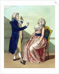 Hypnotist mesmerising a patient by Anonymous