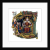 Initial letter 'C' with Queen Elizabeth I by Anonymous