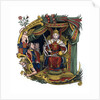Initial letter 'C' with Queen Elizabeth I by Anonymous