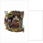 Initial letter 'C' with Queen Elizabeth I by Anonymous