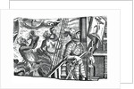 Christopher Columbus on board his ship by Anonymous
