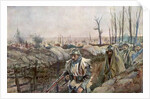 A French Trench in the Village of Souchez by Anonymous