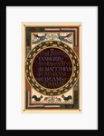 Names of the four Evangelists by Anonymous