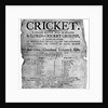 Flyer advertising a cricket match between Hampshire and England, 1819 by Anonymous