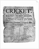 Flyer advertising a cricket match between Hampshire and England, 1819 by Anonymous