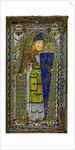 Representation of the enamel effigy of Geoffrey V on his tomb at Le Mans Cathedral by Anonymous