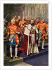 Coronation ceremony at Westminster Abbey by Anonymous