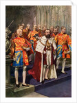 Coronation ceremony at Westminster Abbey by Anonymous