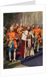 Coronation ceremony at Westminster Abbey by Anonymous