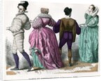 Ladies and gentlemen from about 1584 by Anonymous