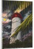 Lighthouse at night by Anonymous