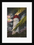 Lighthouse at night by Anonymous