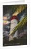 Lighthouse at night by Anonymous