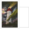 Lighthouse at night by Anonymous