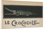 Crocodile with open mouth by Anonymous